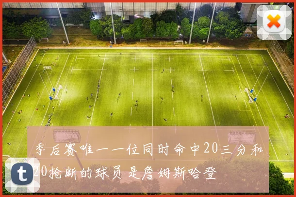 季后赛唯一一位同时命中20三分和20抢断的球员是詹姆斯哈登
